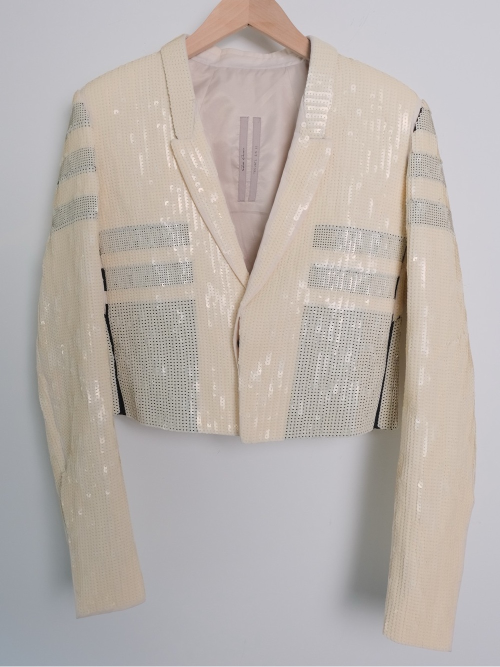 Rick Owen’s Sequin Witness jacket. NWOT